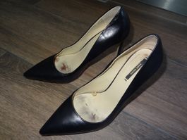 Escarpins noirs Zara Basic pointus taille 39 talons 8cm
