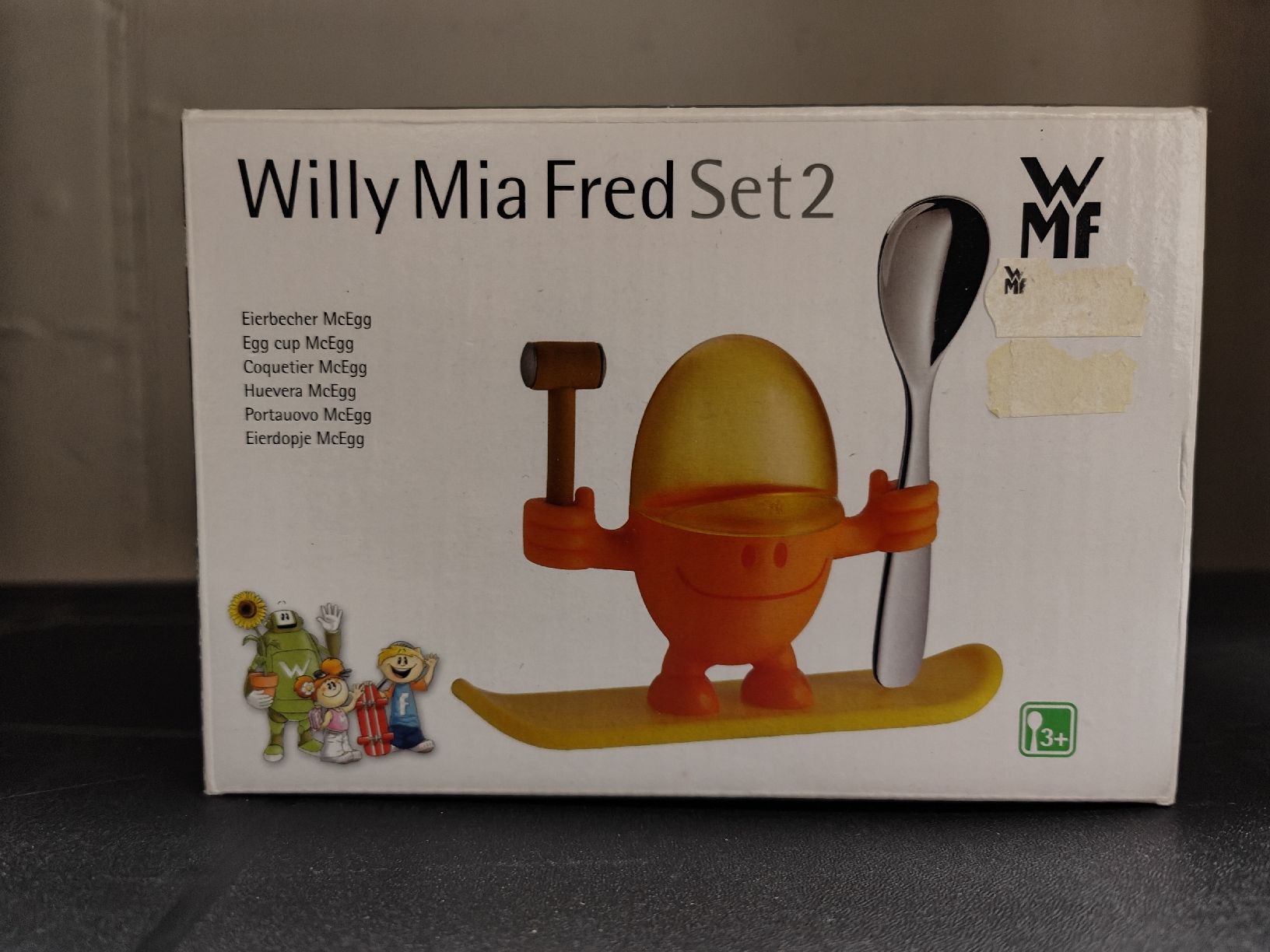 WMF Altre Stoviglie: WMF Willy Mia Fred Set 2, Eierbecher, Snowboard Edition! – Nuovo e nell'imballaggio originale da Niederhasli venduto da 8155irae