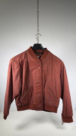 Vintage Damen Leder-Bomberjacke von Italo