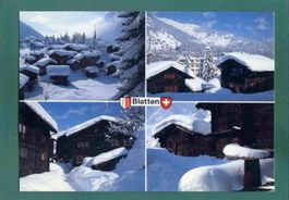 Blatten ob Naters, 1997, 4 Ansichten, gelaufen, Grossformat
