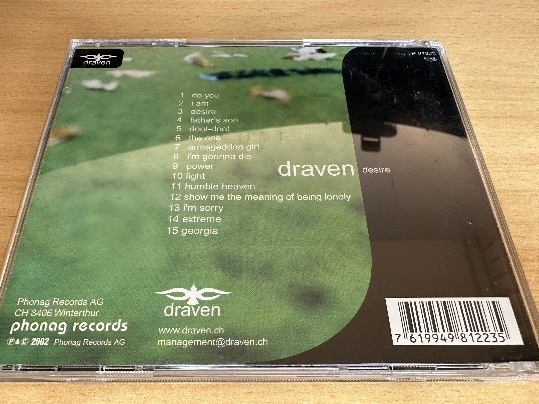 CD: Draven – Desire – Usato da Rikon im Tösstal venduto da Alpenmutz 1