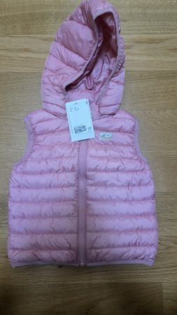 Kinder Weste H&M rosa mit Kapuze Grösse 92 neu mit Etikett