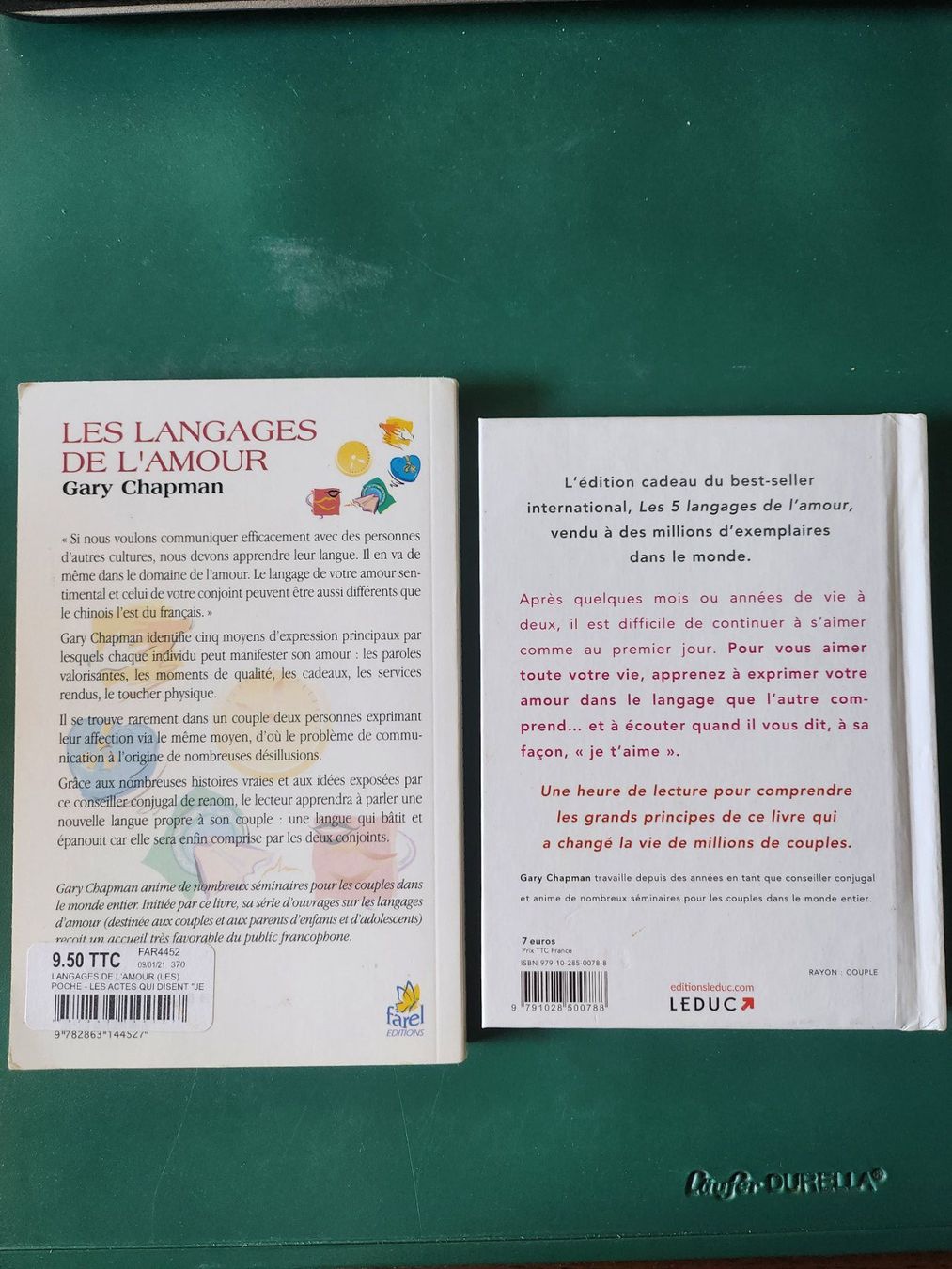 Bücher: LES LANGAGES DE L'AMOUR, G.Chapman, 2015 – Neu (gemäss Beschreibung) aus Dübendorf von elisa.desio 1