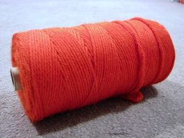 Makramee Garn Knüpf Schnur Häkel Faden Kordel 2.5 mm Rot K)