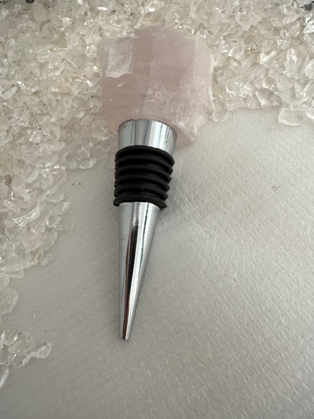 Apribottiglie & Tappi per chiusura: Flaschen-Verschluss Rosenquarz – Nuovo (secondo la descrizione) da Biberist venduto da tl-schmuck 4