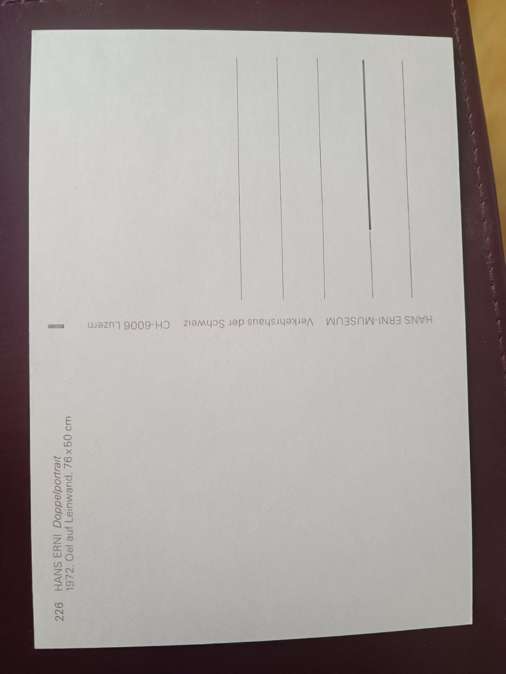 Autografi: Hans Erni - signierte Kunstkarte – Usato da Menziken venduto da Artographs 1