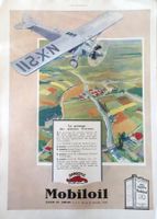 Mobiloil Gargoyle - Alte Werbung / Ancienne publicité 1928