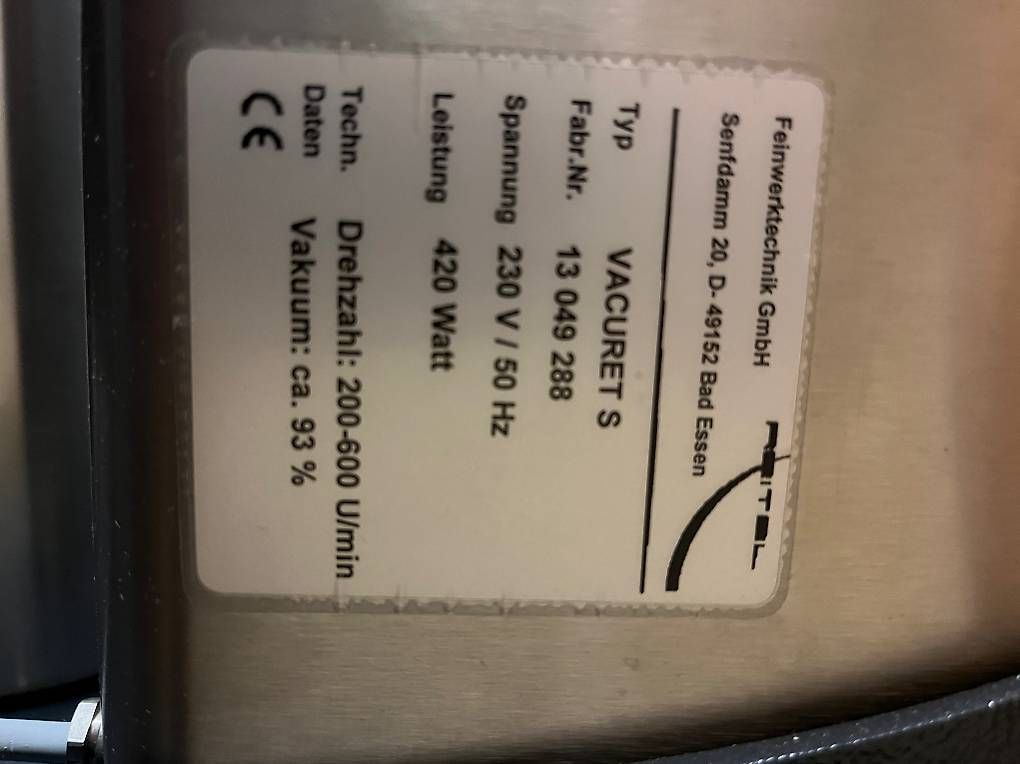 Tutte le macchine: Salbenmaschine ?Vacuret S? – Usato da Zürich venduto da heppan 3