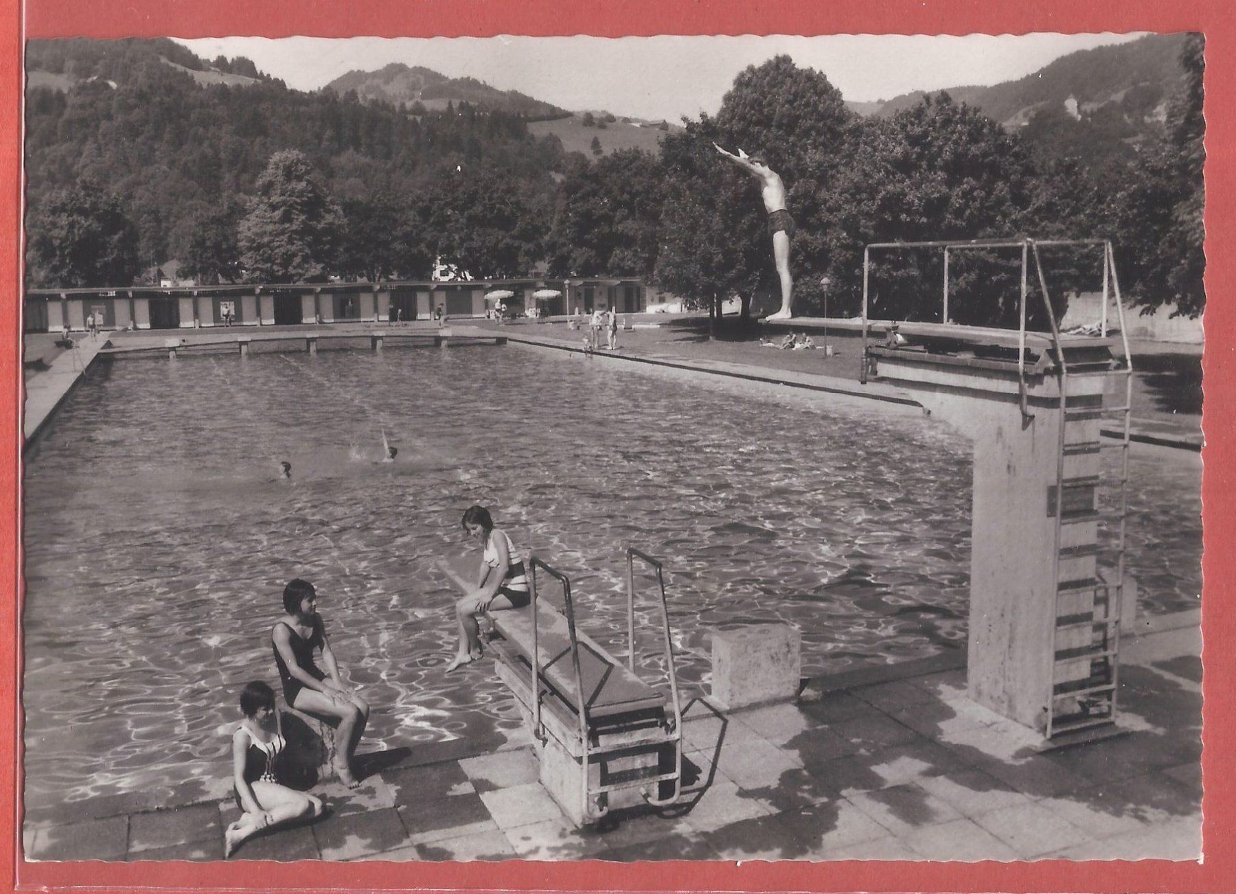 Cartes postales: Wattwil - Schwimmbad mit Sprungturm - ca. 1955 – D'occasion à Fislisbach par Porano