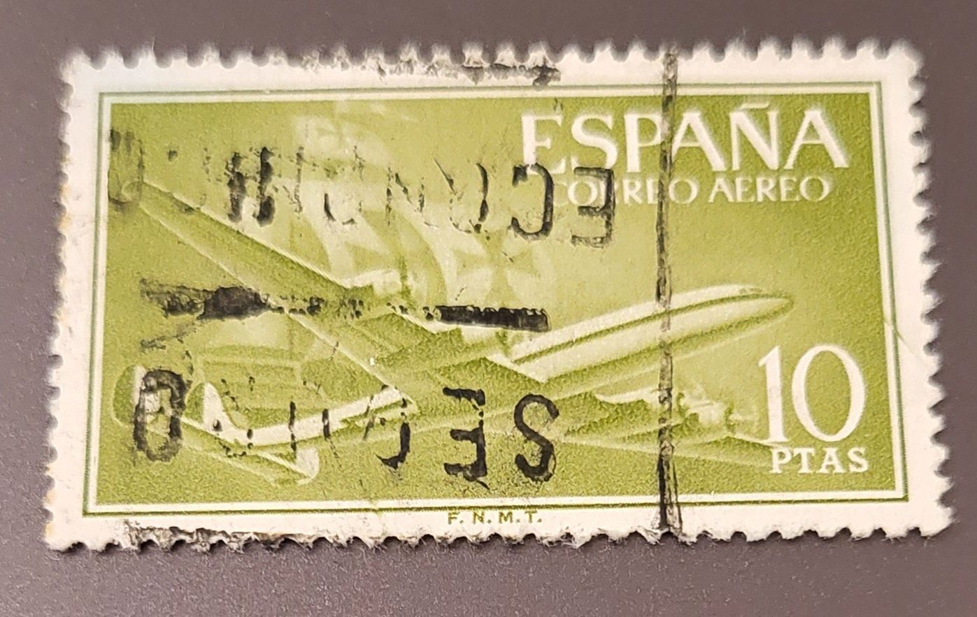 Tutti i francobolli: Spanien flugzeug alte briefmarke – Usato da St Gallen venduto da Stampsalshobby