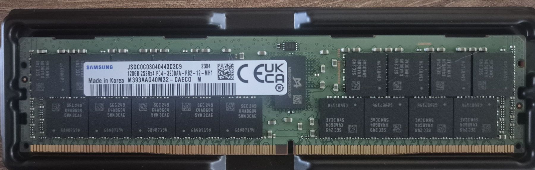 Samsung Memoria / RAM: Samsung 128GB 2S2Rx4 PC4-3200AA RAM Modul – Usato da Frick venduto da TinkerfoxyMoehlin
