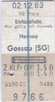 Billette Herisau – Gossau (SG) Einheimische