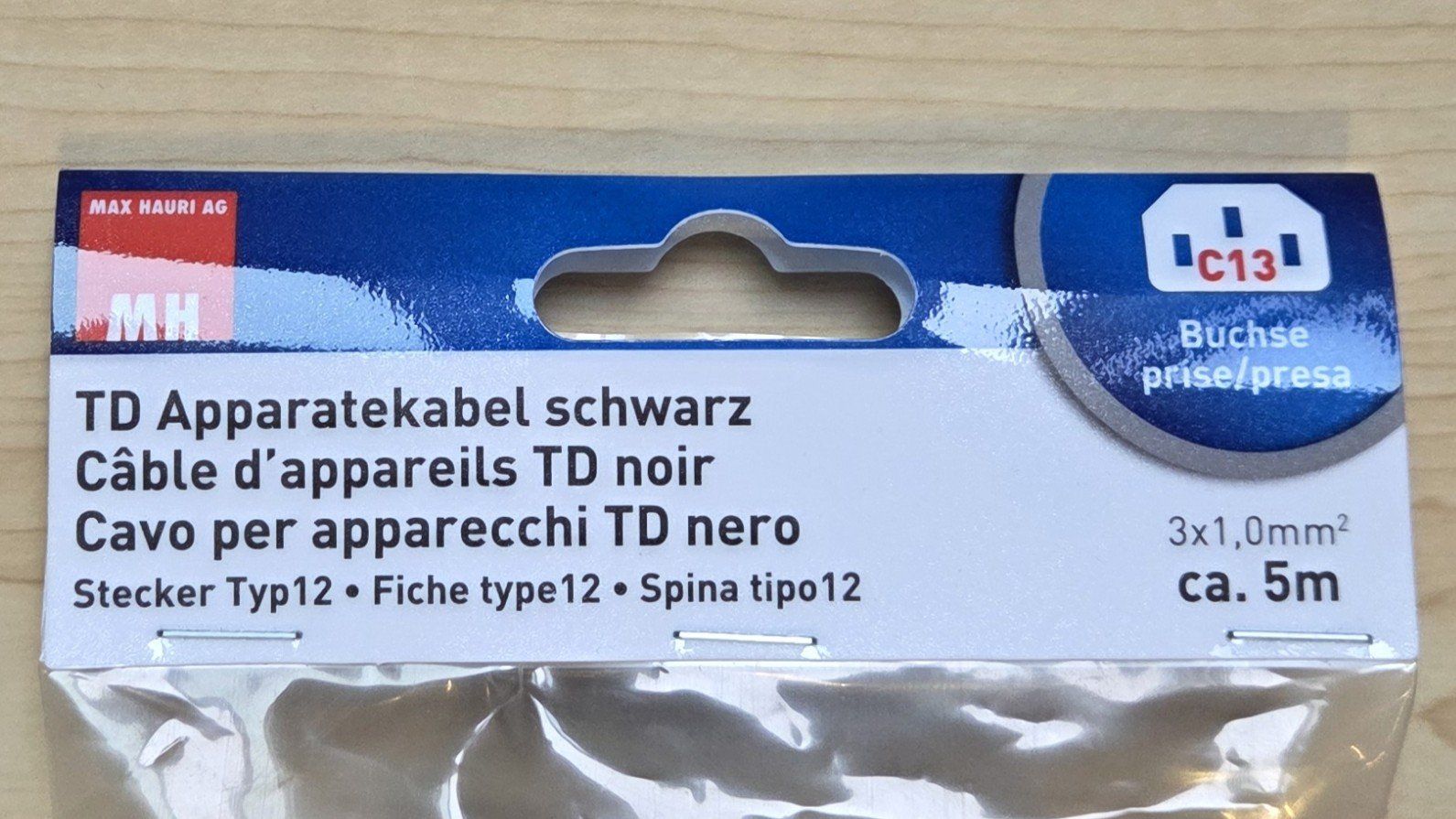 Cavi: TD Apparatekabel schwarz – Nuovo e nell'imballaggio originale da Kleindöttingen venduto da keepITeasy 1