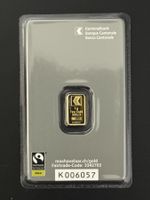 Goldbarren 1g Kantonal Bank