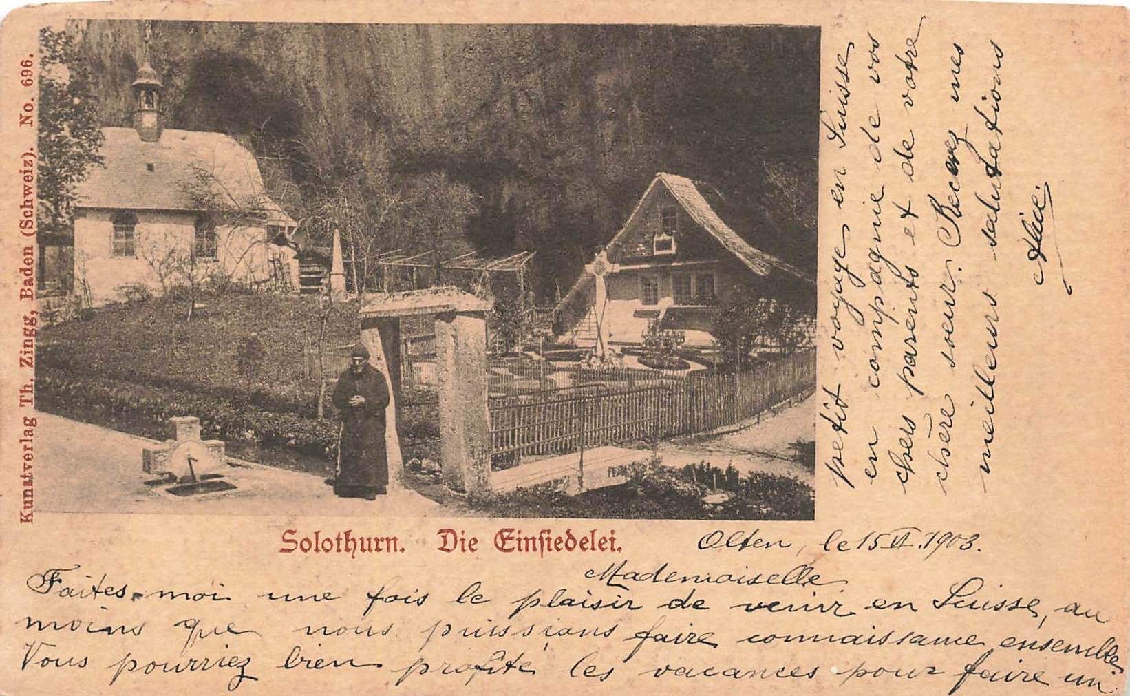 Cartes postales: Solothurn die Einsiedelei – D'occasion à Biasca par Blenio71