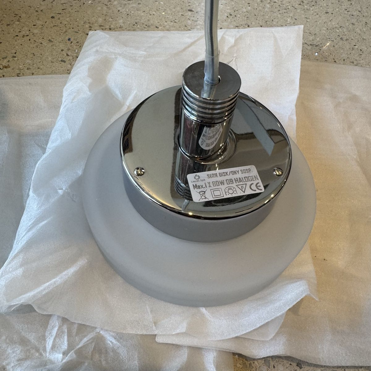 Lampadari & plafoniere: Pendelleuchte Chrom/Glas mit G9-LED – Nuovo (secondo la descrizione) da Klingnau venduto da Cola_Vanille 1