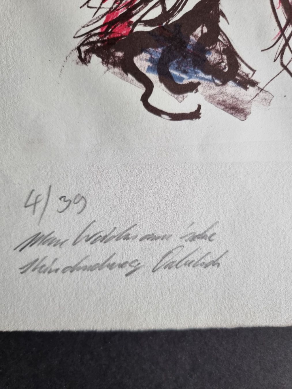 Grafica & Litografie: Jürg Hügi, LITHOGRAPHIE SIGNIERT NUMMERIERT – Usato da Gersau venduto da grafik-kunst 2