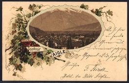 Litho Aigle, Teilansicht der Ortschaft, 