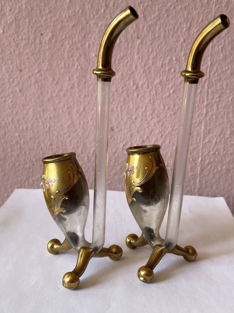 Bicchieri: Böhmische Weingläser, handbemalt, 2 Stk. – Usato da Zürich venduto da juergarno 1