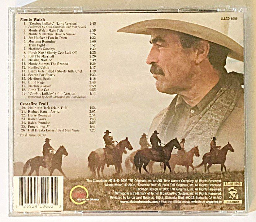 CD: Monte Walsh/Crossfire Trail - Tom Selleck - Soundtrack CD – Usato da Duggingen venduto da nad_6yzh 1