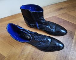 Luxus Stiefeletten Koil Gr. 43 schwarz glanz rahmengenäht