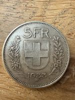 Pièce suisse 5 frs 1933 argent