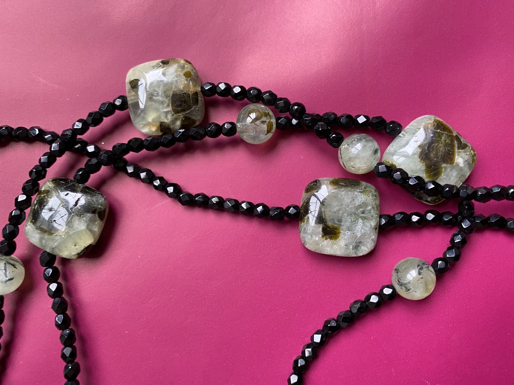 Ketten: Collier Sautoir Onyx Moosachat – Neu (gemäss Beschreibung) aus Bern von schnupka 1