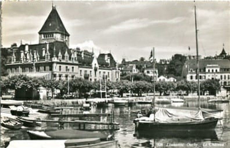 Cartoline postali: Lausanne-Ouchy, le chateau – Usato da Ottikon b.Kemptth. venduto da Neptun1974