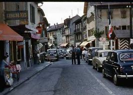 DIA - Strassenszene aus dem Jahr Oldtimer 1958 (E)