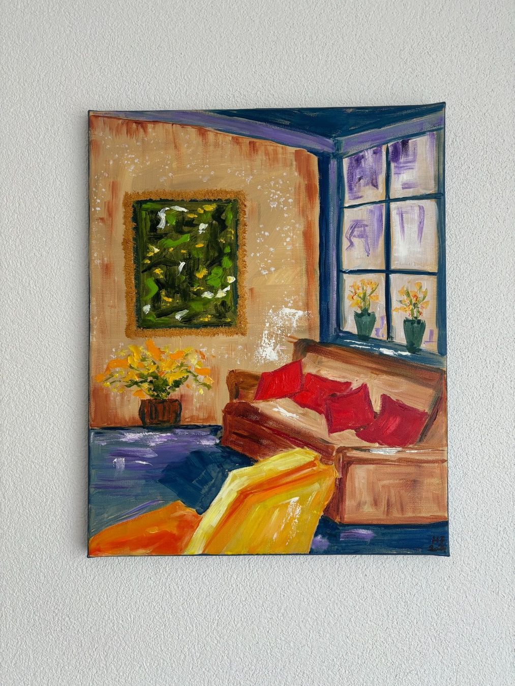 Dipinti: Modernes Interieur - Ölbild – Nuovo (secondo la descrizione) da Cham venduto da Felha