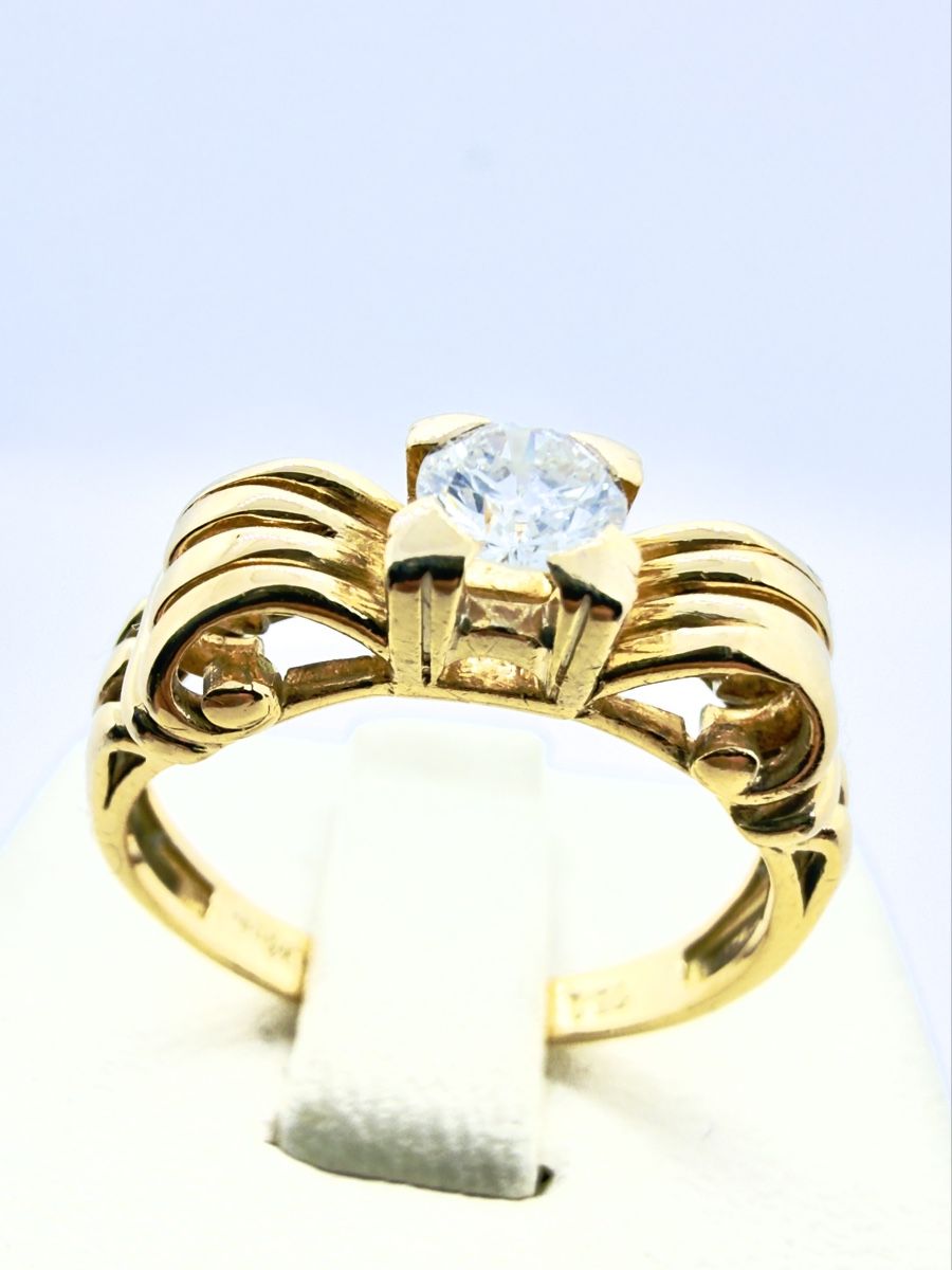 Anelli: 750/18 Gold Ring 030 Ct Brillant – Usato da Murg venduto da MTGold 3