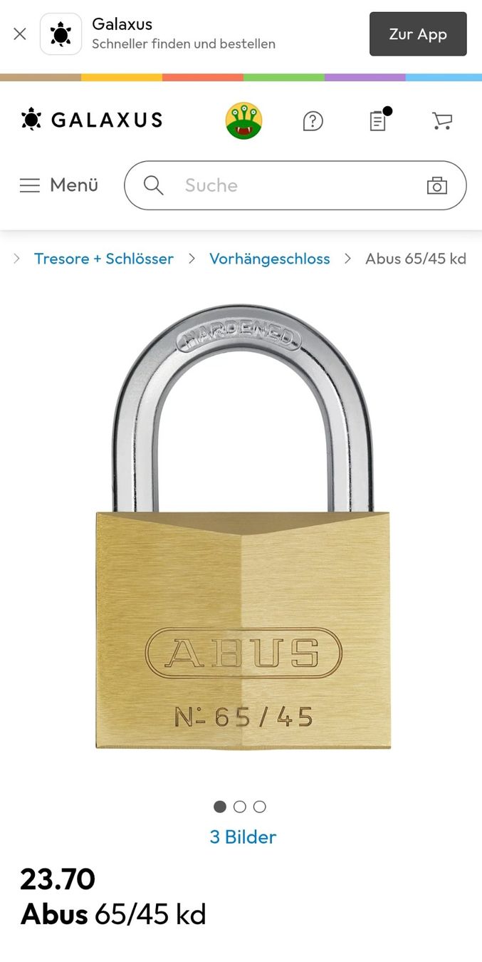 Abus Schlösser: 2 Stück neues ABUS Schlösser – Neu und originalverpackt aus Rüthi (Rheintal) von Balty 1