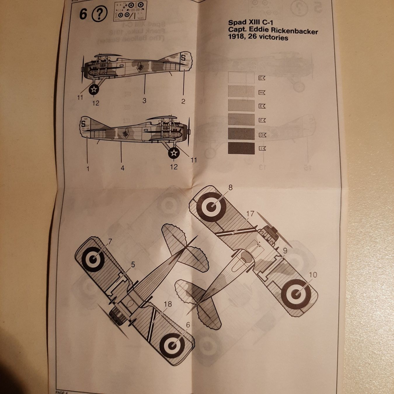 Revell Kit di modellismo & Modellini statici: 2358 ... Spad XIII C-1 ... Revell 4113 – Usato da Bonstetten venduto da Benibanny59 2