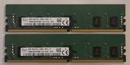 2x SK Hynix 8GB DDR4 RAM 2400T RDIMM Server Speicher