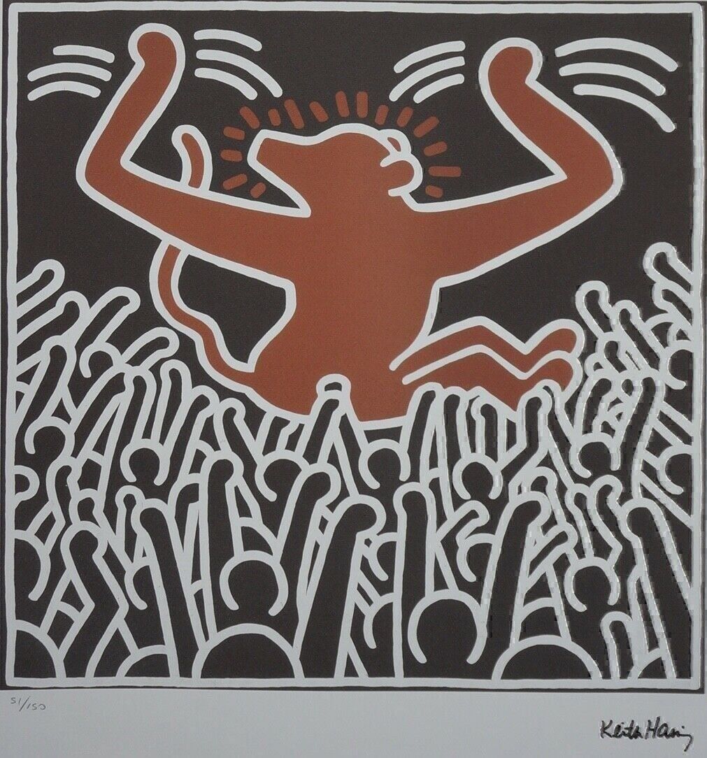 Foto & Immagini: KEITH HARING   HANNUMMERIERT DRUCKSIGNIERT – Usato da Gersau venduto da kunst-online 1