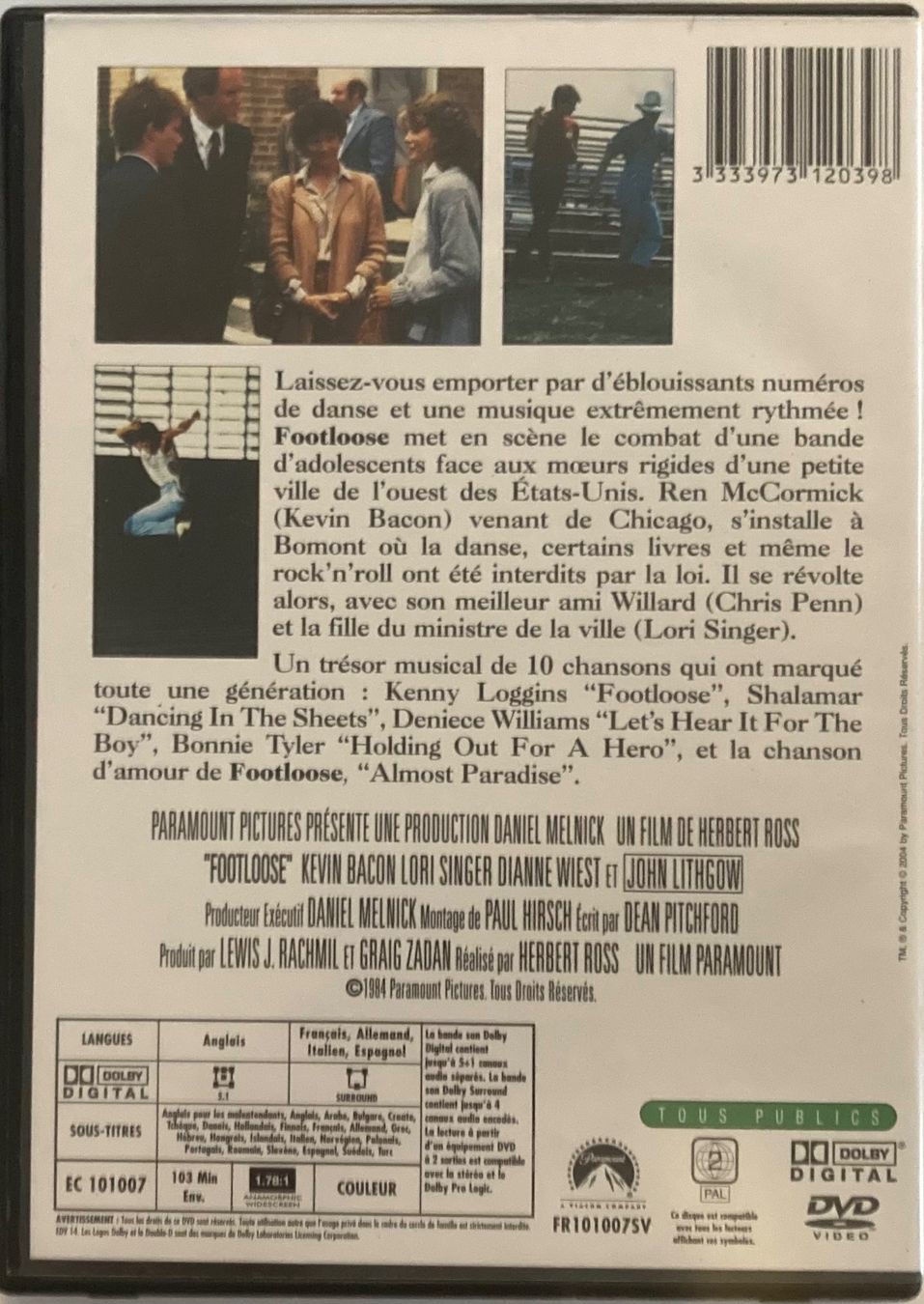 Tous les DVDs: FOOTLOOSE – D'occasion à Poliez-Pittet par Newtown-Records 1