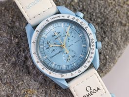 Omega x Swatch Uranus Speedmaster MoonSwatch Armbanduhr