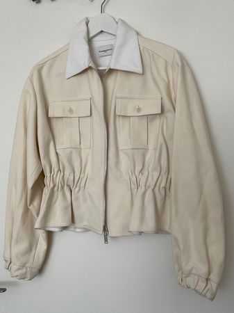 CLAUDIE PIERLOT Paris schöne Jacke Gr 34/36 ecrue/weiss  NEU