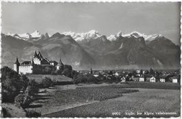 Aigle les alpes valaisannes