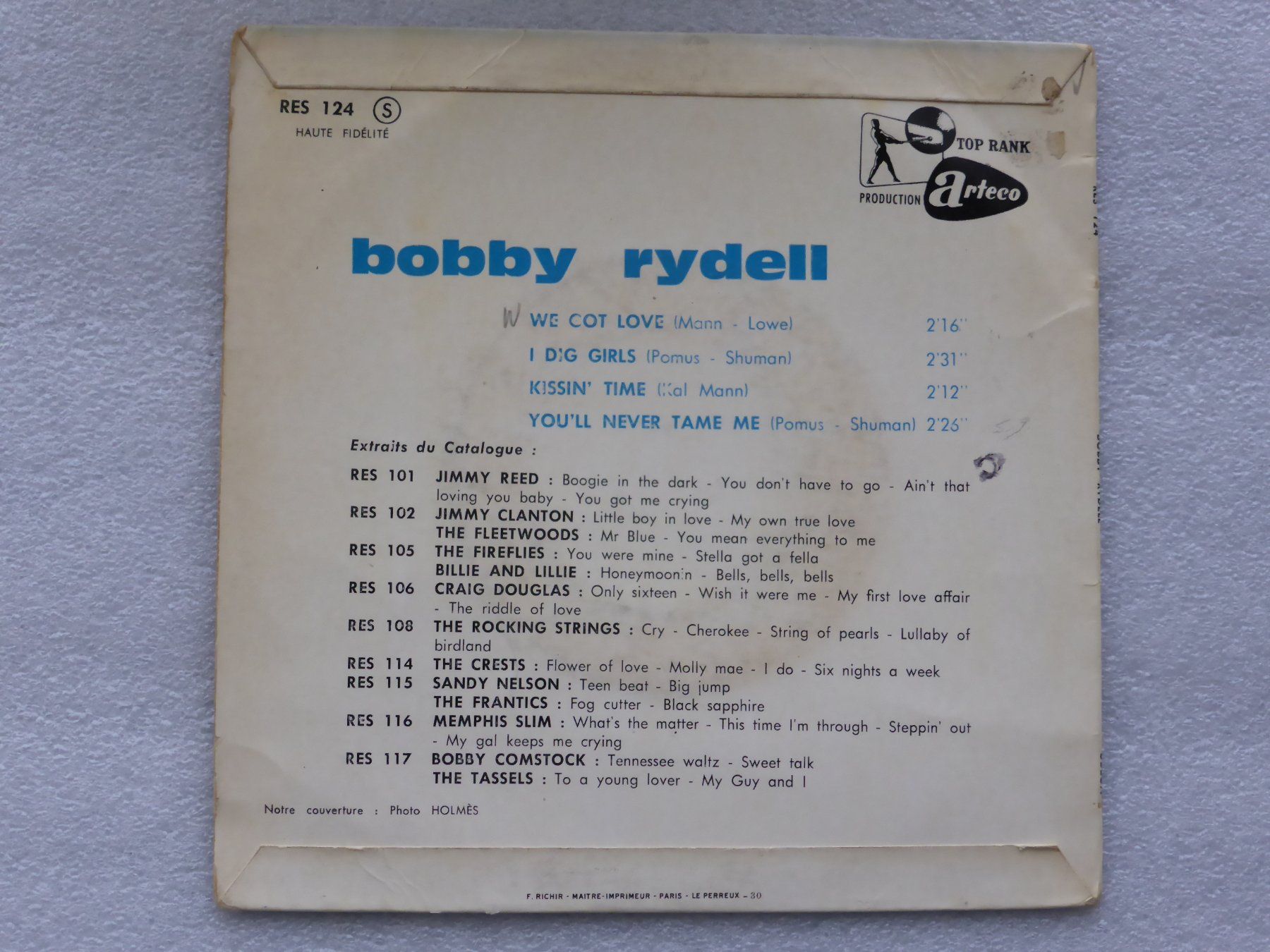 Dischi in vinile: Vinyl Single  EP  BOBBY RYDELL – Usato da Küssnacht am Rigi venduto da Mondkinder 3