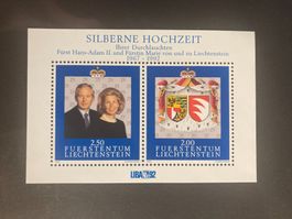 Liechtenstein 1992 Block Silberne Hochzeit LIBA postfrisch