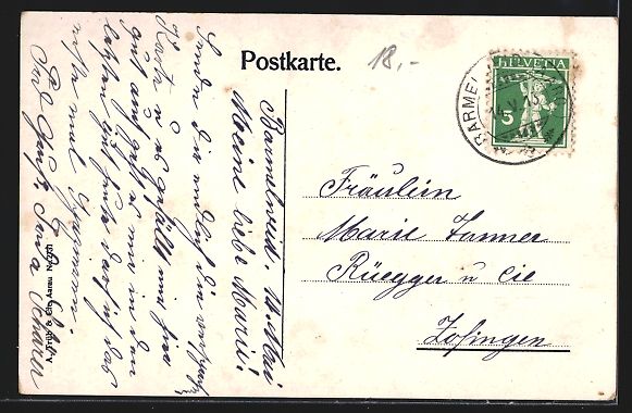 Cartoline postali: Aarau, Aargauische Heilstätte Barmelwei – Usato da Berlin venduto da bartko-reher 1