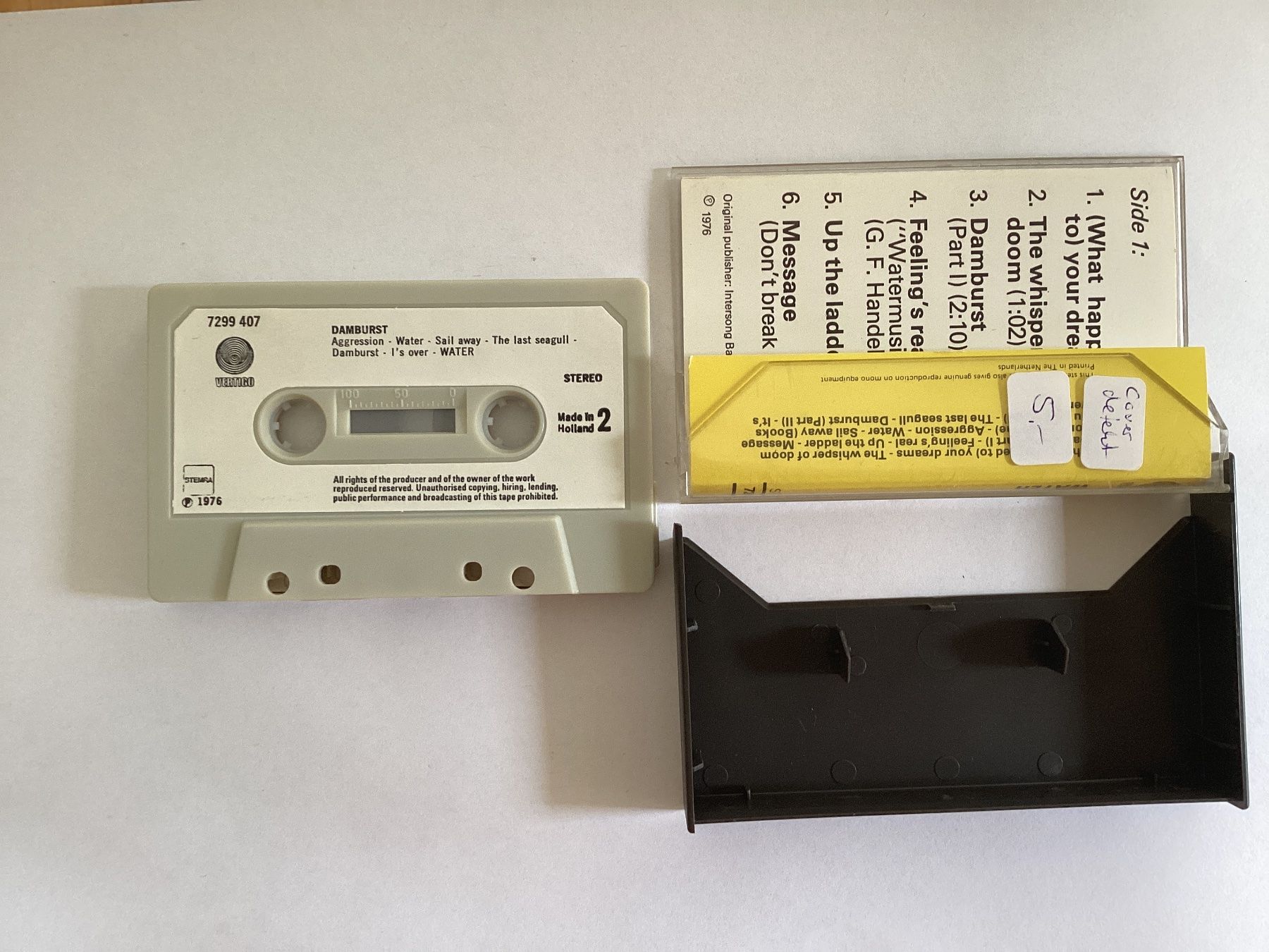 Musicassette: Water MC - Damburst (Hülle defekt) – Usato da Gutenswil venduto da Hamzian 2