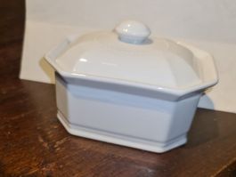 Matfer Porzellan Dose Petit Box with Lid, 9X14 cm, 482 Gramm