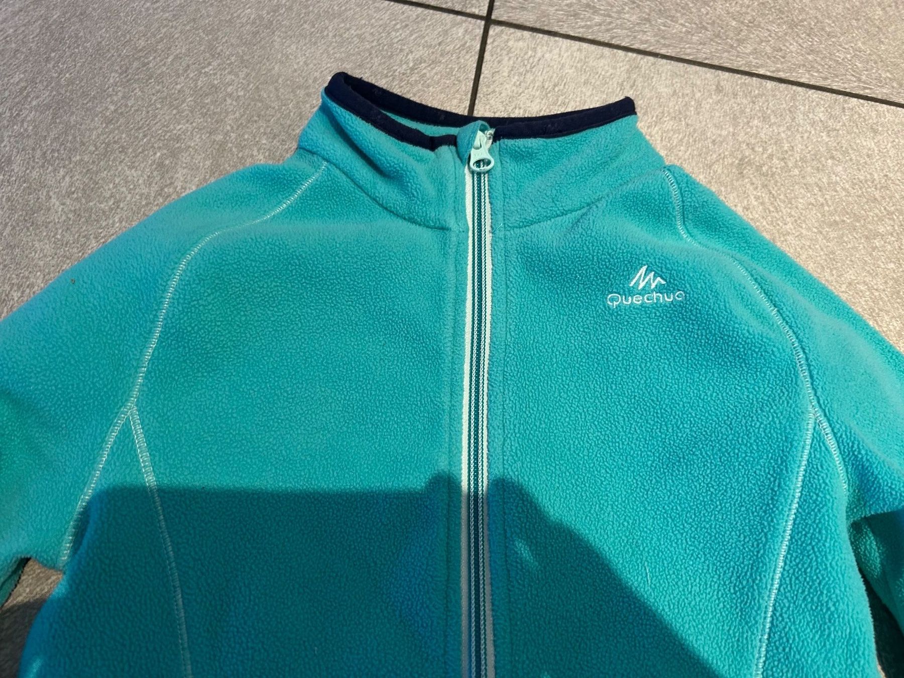 Decathlon Jacken & Mäntel: Veste fleece vert turquoise Quechua gr. 140 – Gebraucht aus Arbedo von nadia1973 1