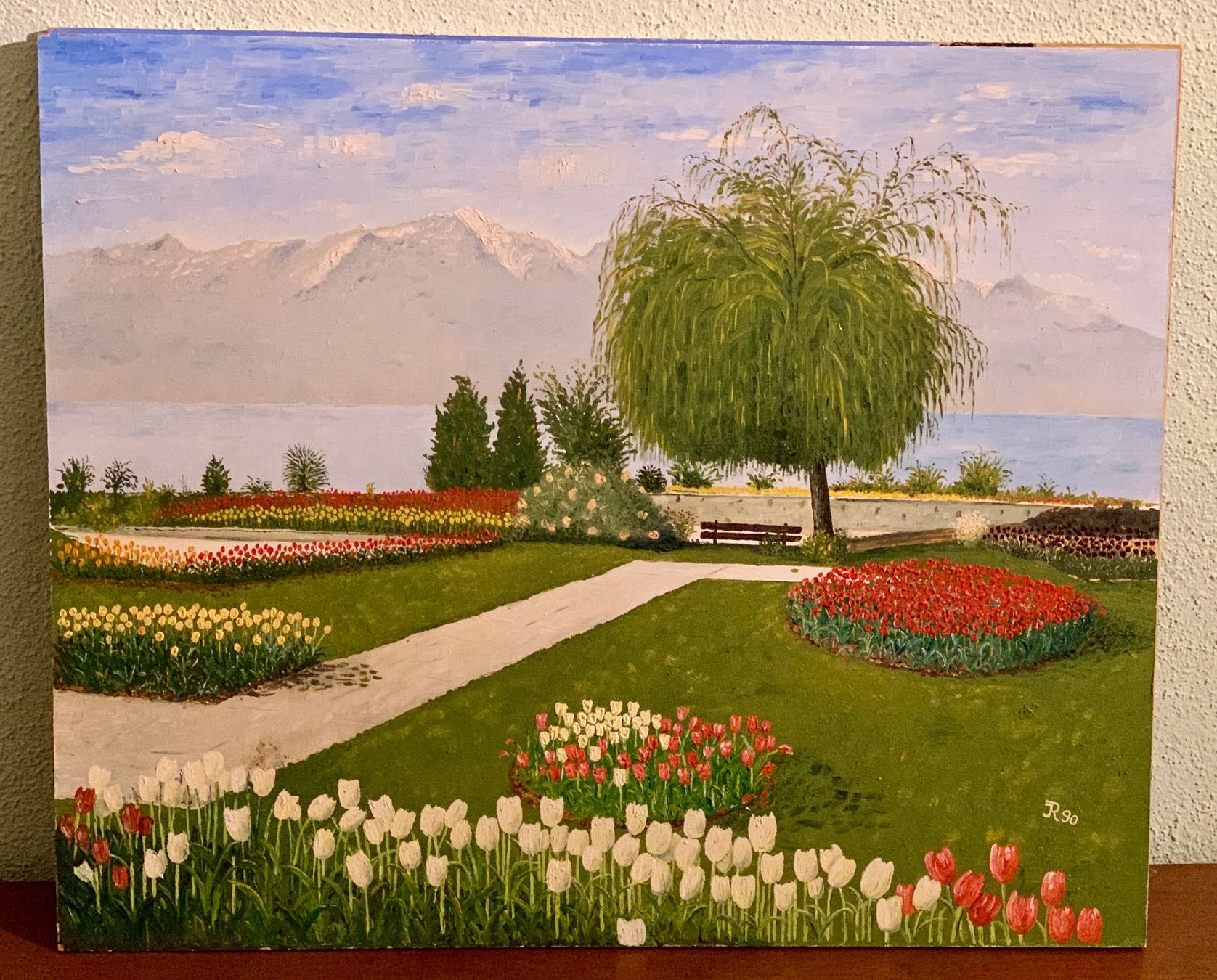 Dipinti: Ölbild Montreux im Frühling – Usato da Walchwil venduto da Aarios