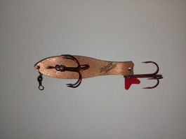 Heintz Blinker Kupfer Wobbler mit Drillingen und Einhänger