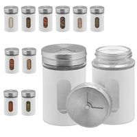 Gewürzstreuer, 12er Set, 3 Streugrade, Gewürze & Kräuter