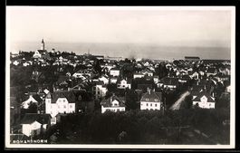 AK Romanshorn, Ortsansicht mit Kirche und See