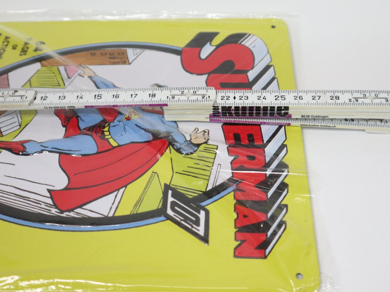 Schilder: Blechschild Superman geprägt – Neu und originalverpackt aus Eschenbach SG von Astalavista 2